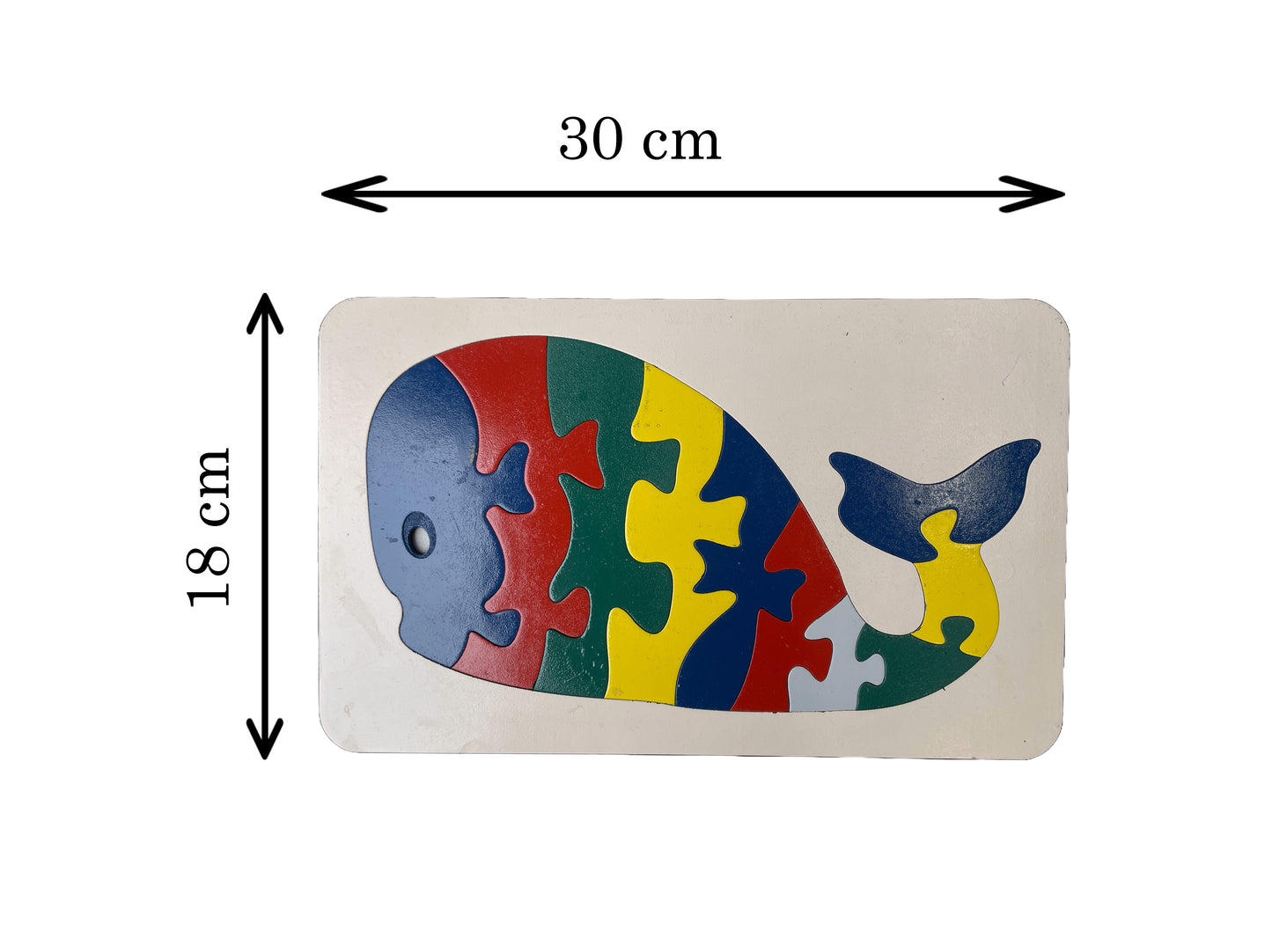 Wooden Multicolor Fish Puzzle