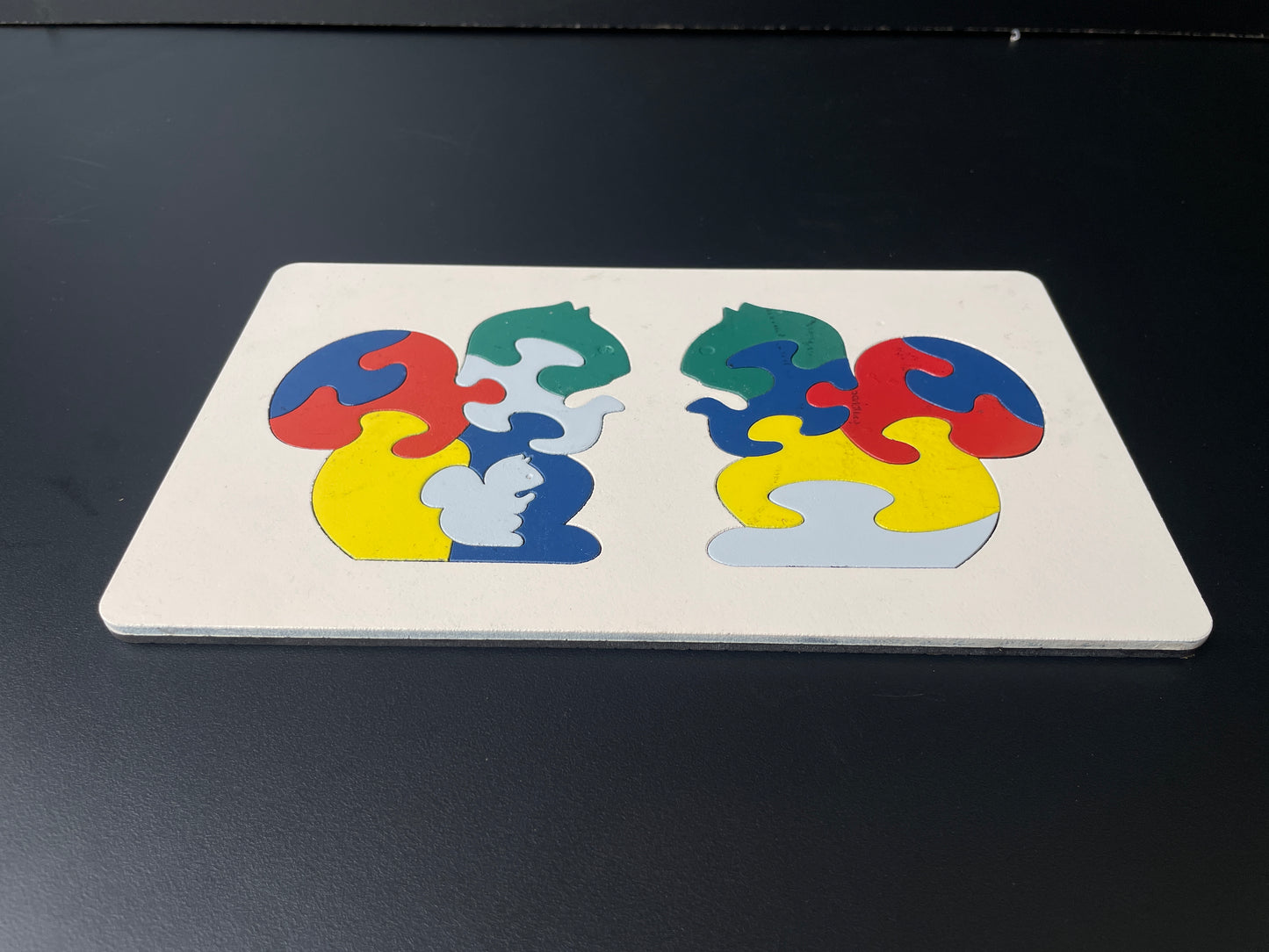 Wooden Multicolor Educational Squirrel Puzzle for Kids