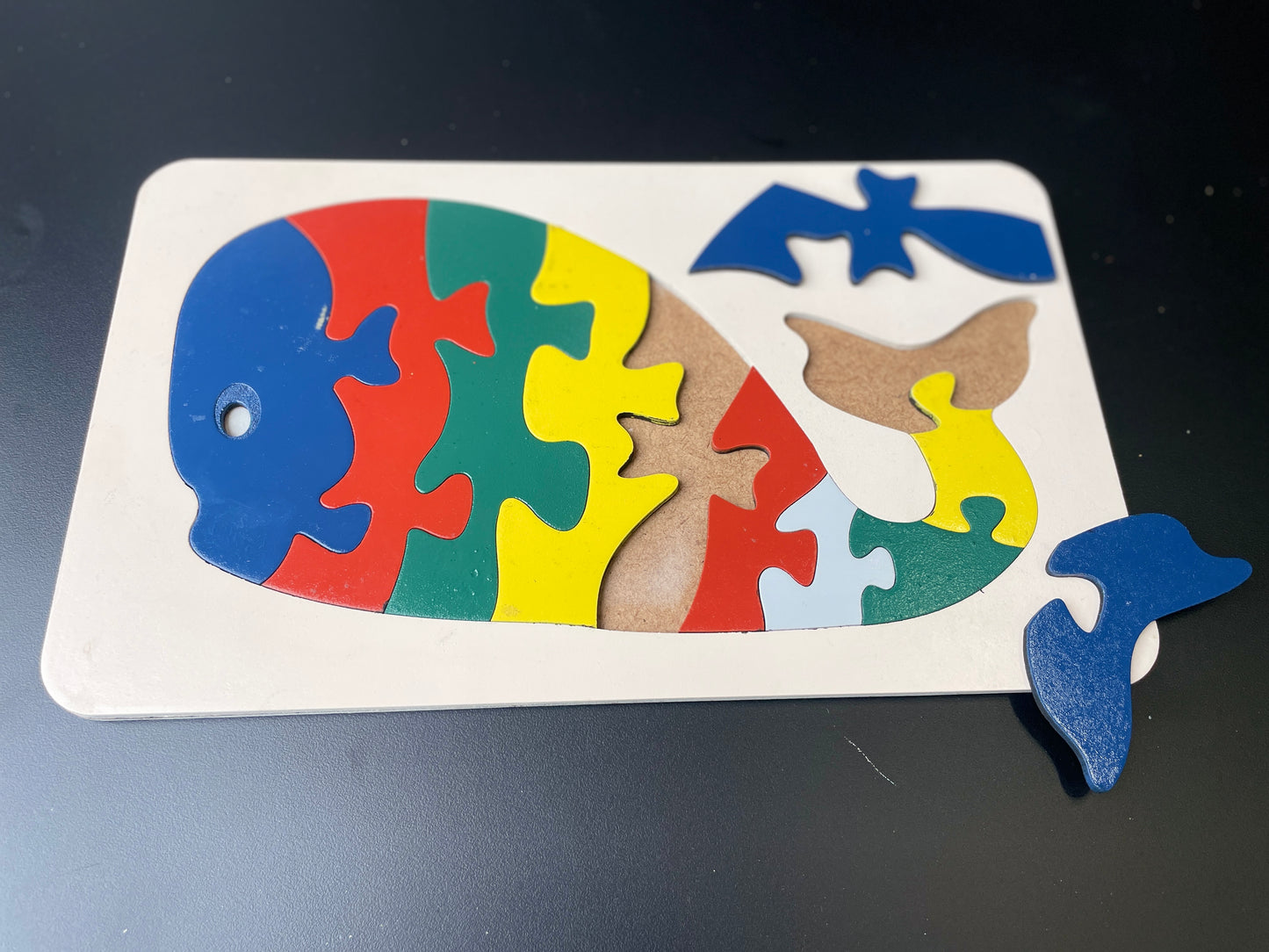 Wooden Multicolor Fish Puzzle
