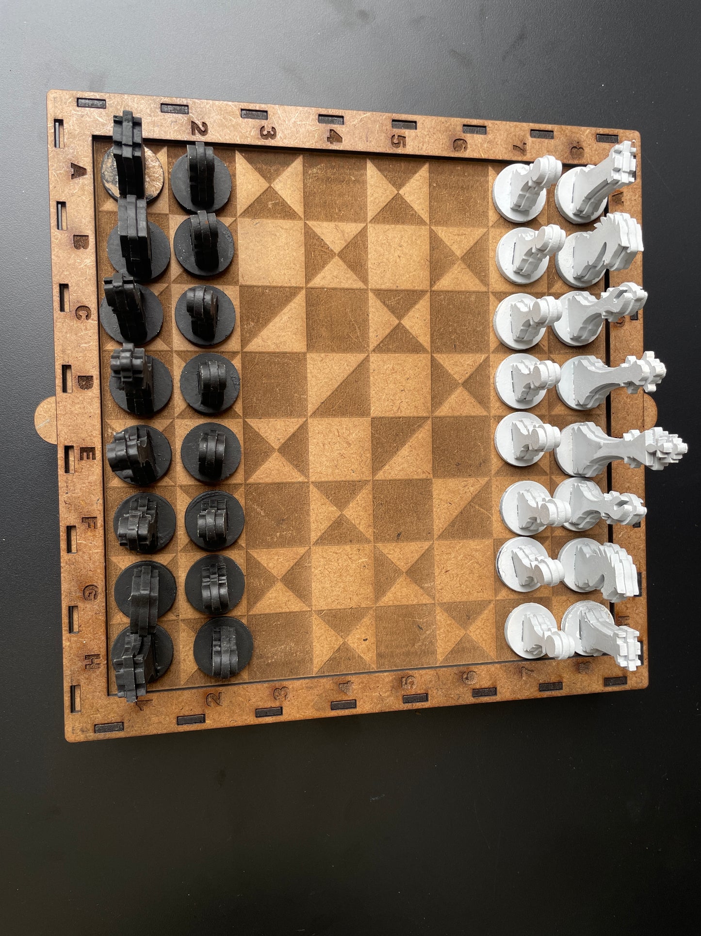 Wooden Chess Set – Traditional Laser-Cut Design