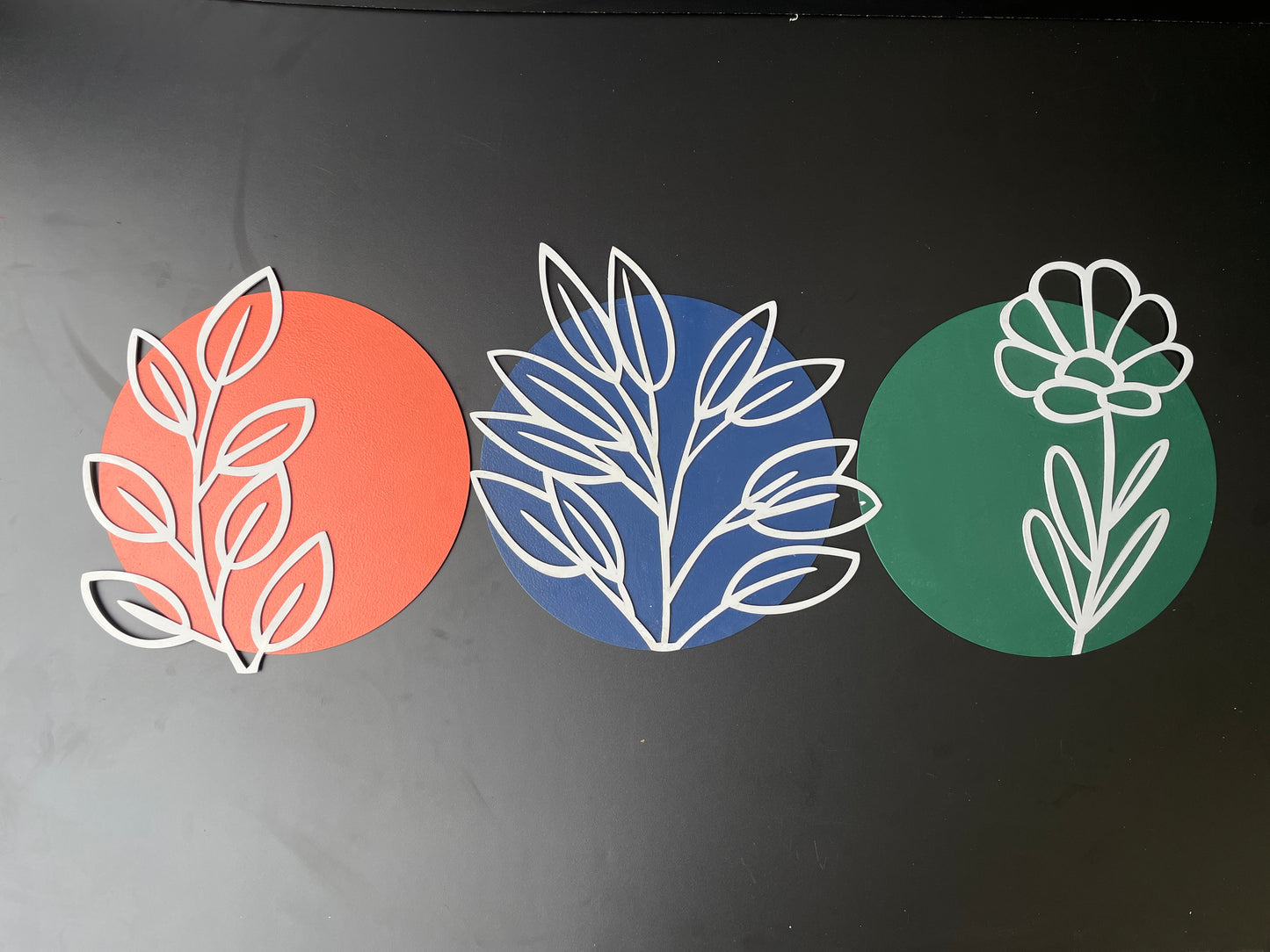 Decorative Wall Art Set, 3 Piece Floral Design