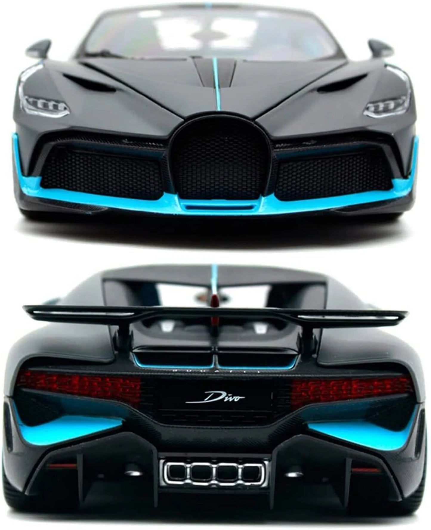 Bugatti Divo Die Cast Car 1:32 Metal Toy Sound Light Pull Back