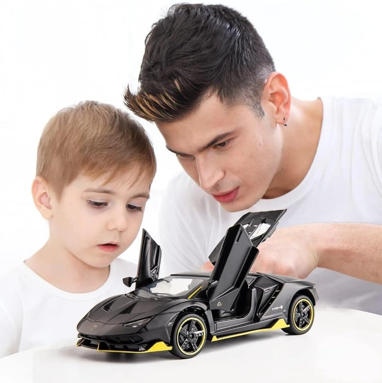 Lamborghini Die Cast Car 1:32 Metal Toy Car Sound Light Pull Back