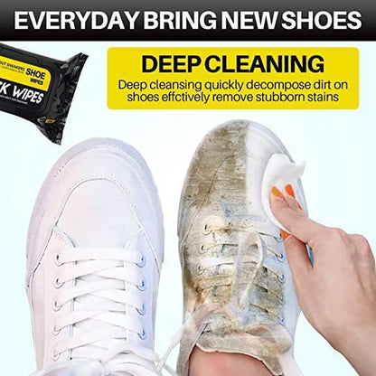 Natural Sneaker & Shoe Cleaner Wipes - 1 Pack of 80