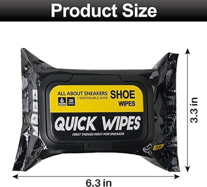 Natural Sneaker & Shoe Cleaner Wipes - 1 Pack of 80