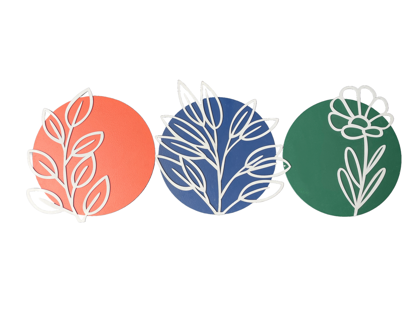 Decorative Wall Art Set, 3 Piece Floral Design