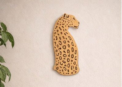 Leopard print wall decor in indoor settings