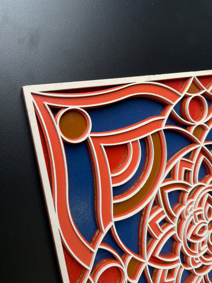 3D Layered Mandala Wall Art