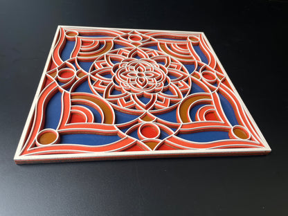 3D Layered Mandala Wall Art