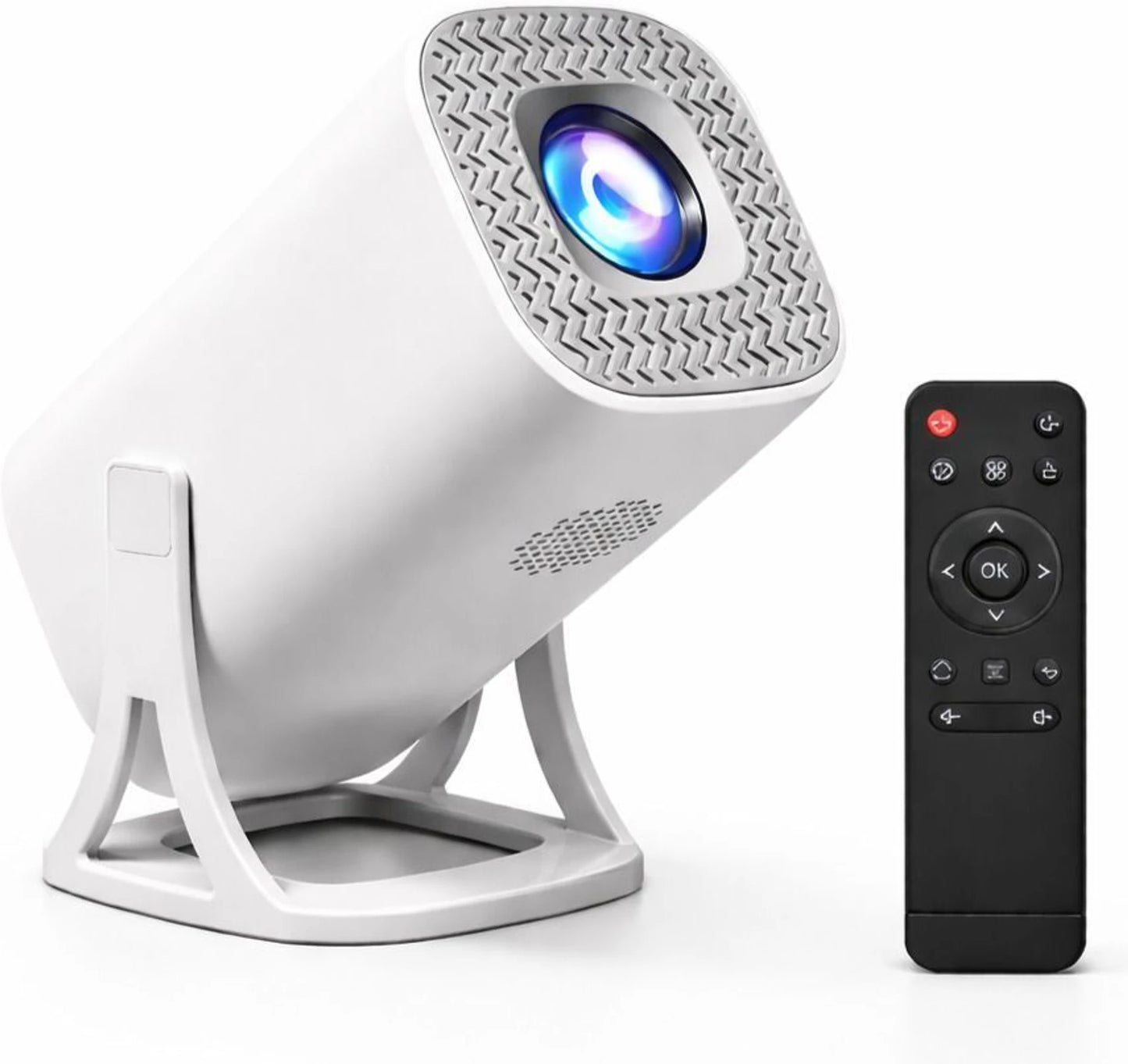 Android 11 Smart Projector with 1080P & 4K Support, 8400 lm Brightness (8000 lm / Wireless / Remote Controller) Portable Projector