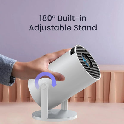 HY300 Portable Projector Android 11 Projector, 4K/1080P, Wi-Fi 5G BT 5.0 (400 lm / 2 Speaker / Wireless / Remote Controller) Portable Projector