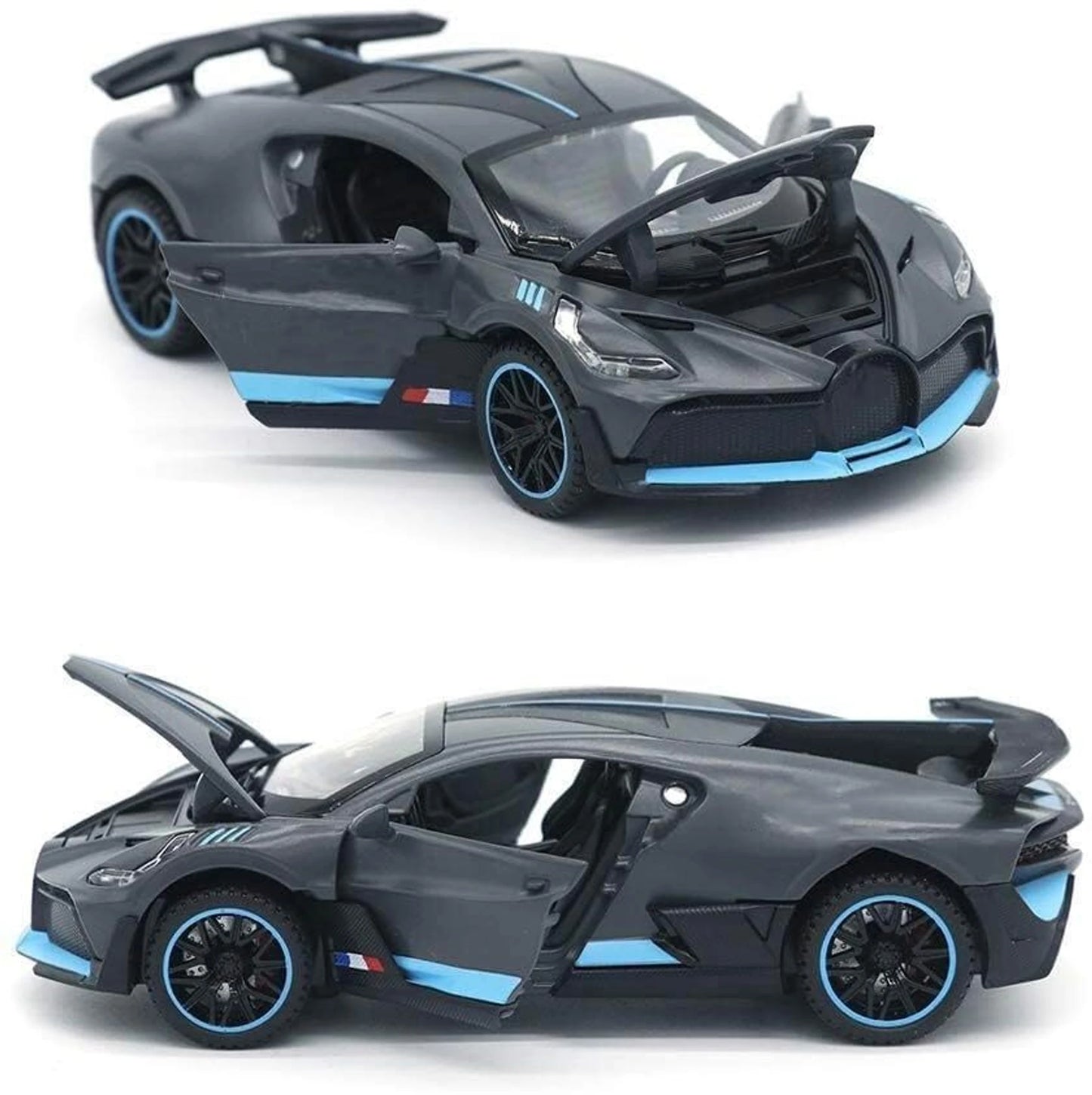 Bugatti Divo Die Cast Car 1:32 Metal Toy Sound Light Pull Back