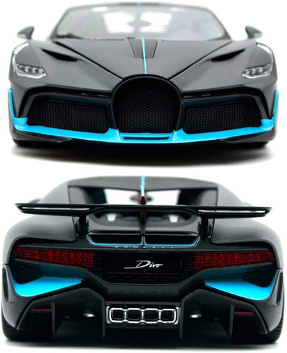 Bugatti Divo Die Cast Car 1:32 Metal Toy Sound Light Pull Back