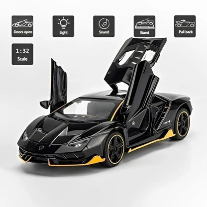 Lamborghini Die Cast Car 1:32 Metal Toy Car Sound Light Pull Back