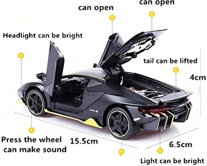 Lamborghini Die Cast Car 1:32 Metal Toy Car Sound Light Pull Back