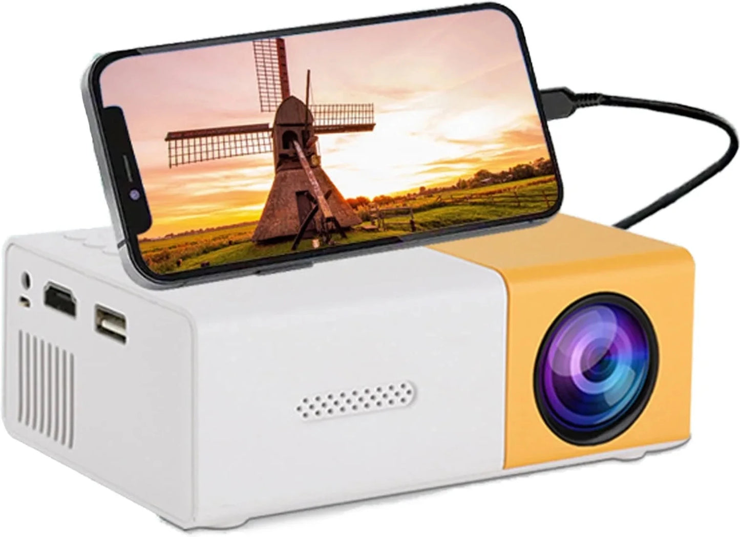 Mini projector (600 lm / Remote Controller) Portable Projector