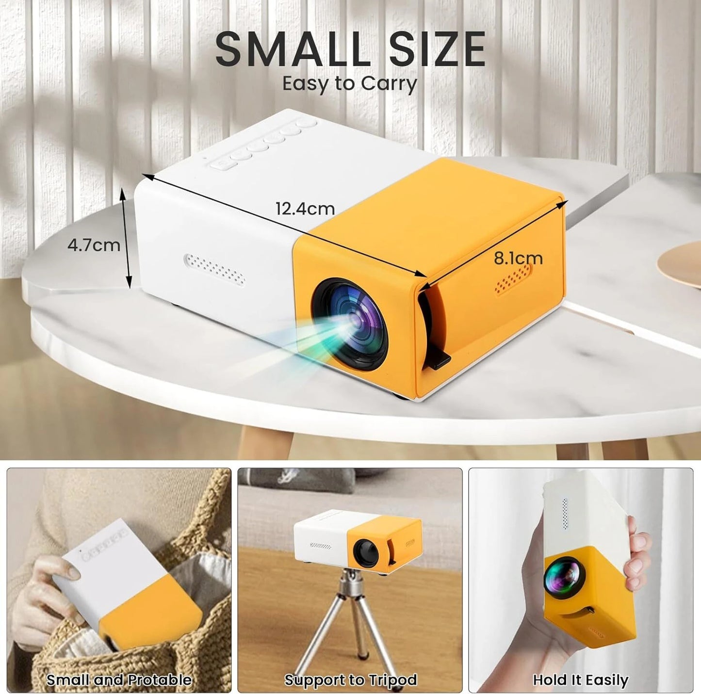 Mini projector (600 lm / Remote Controller) Portable Projector