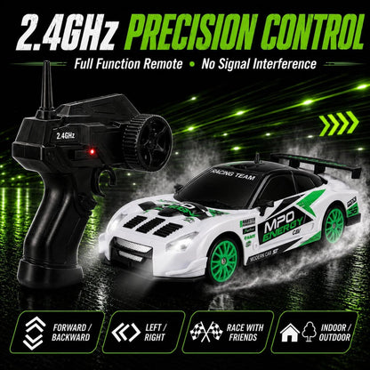 RC Drift Car 1:24 4WD Remote Control Racing Car with LED & Drift Tires