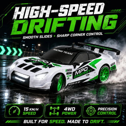 RC Drift Car 1:24 4WD Remote Control Racing Car with LED & Drift Tires