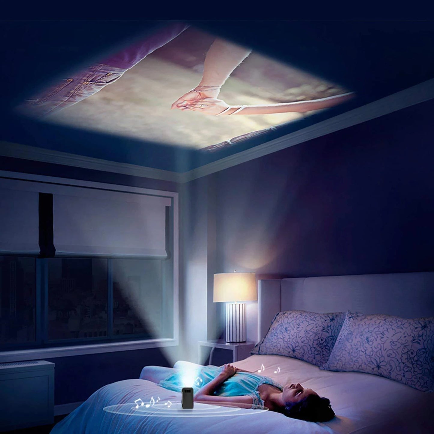 Mini projector (600 lm / Remote Controller) Portable Projector